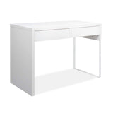 darrahopens Furniture > Office Artiss Metal Desk with 2 Drawers - White