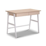 darrahopens Furniture > Office Artiss Metal Desk with Drawer - White with Oak Top