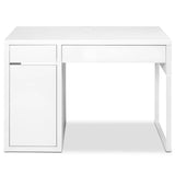 darrahopens Furniture > Office Artiss Metal Desk With Storage Cabinets - White