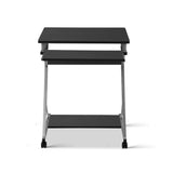 darrahopens Furniture > Office Artiss Metal Pull Out Table Desk - Black