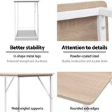 darrahopens Furniture > Office Artiss Minimalist Metal Desk - White