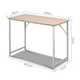 darrahopens Furniture > Office Artiss Minimalist Metal Desk - White