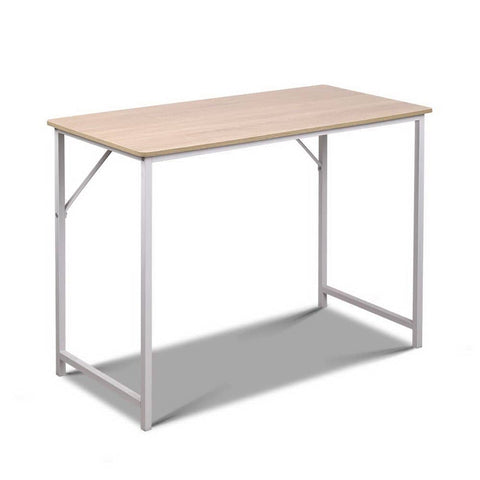 darrahopens Furniture > Office Artiss Minimalist Metal Desk - White