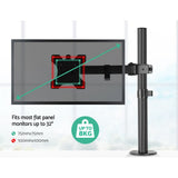darrahopens Furniture > Office Artiss Monitor Arm Mount 32" Black