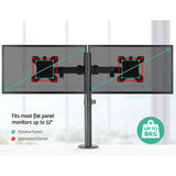 darrahopens Furniture > Office Artiss Monitor Arm Mount Dual 32" Black
