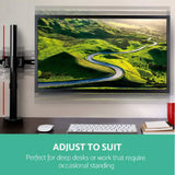 darrahopens Furniture > Office Artiss Monitor Arm Mount Dual Black