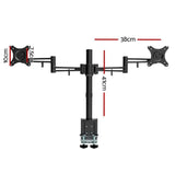 darrahopens Furniture > Office Artiss Monitor Arm Mount Dual Black