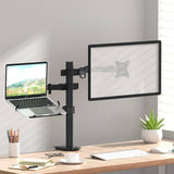 Darrahopens Furniture > Office Artiss Monitor Arm Stand Laptop Tray Display Desk Mount Bracket Screen Holder