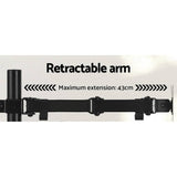 Darrahopens Furniture > Office Artiss Monitor Arm Stand Laptop Tray Display Desk Mount Bracket Screen Holder
