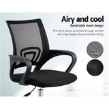 darrahopens Furniture > Office Artiss Office Chair Gaming Chair Computer Mesh Chairs Executive Mid Back Black