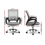 darrahopens Furniture > Office Artiss Office Chair Gaming Chair Computer Mesh Chairs Executive Mid Back Grey