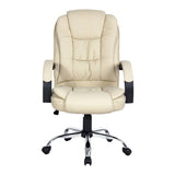 darrahopens Furniture > Office Artiss Office Chair Gaming Computer Chairs Executive PU Leather Seat Beige