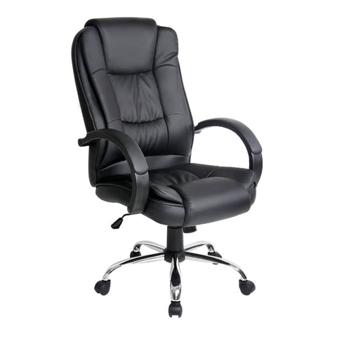 darrahopens Furniture > Office Artiss Office Chair Gaming Computer Chairs Executive PU Leather Seating Black