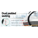 darrahopens Furniture > Office Artiss Office Chair Gaming Computer Chairs Executive PU Leather Seating White