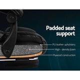 darrahopens Furniture > Office Artiss Office Chair Gaming Computer Executive Chairs Leather Seat Recliner