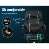 darrahopens Furniture > Office Artiss Office Chair Gaming Computer Executive Chairs Leather Seat Recliner