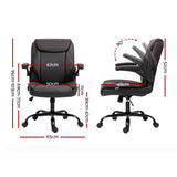 Darrahopens Furniture > Office Artiss Office Chair Gaming Computer Executive Chairs Leather Tilt Swivel Brown