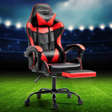 darrahopens Furniture > Office Artiss Office Chair Gaming Computer Executive Chairs Racing Seat Recliner Red