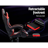 darrahopens Furniture > Office Artiss Office Chair Gaming Computer Executive Chairs Racing Seat Recliner Red
