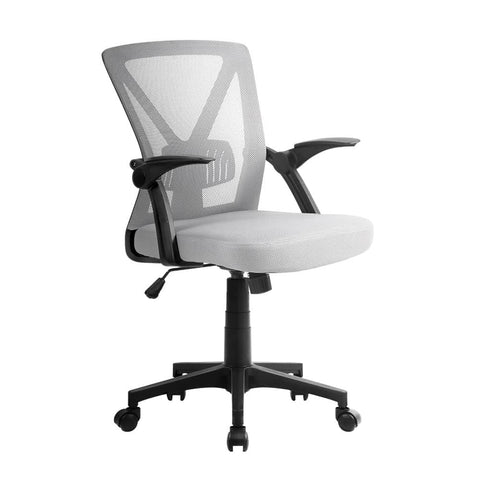 darrahopens Furniture > Office Artiss Office Chair Gaming Executive Computer Chairs Study Mesh Seat Tilt Grey