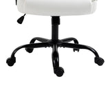Darrahopens Furniture > Office Artiss Office Chair Leather Computer Executive Chairs Gaming Study Desk White