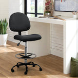 darrahopens Furniture > Office Artiss Office Chair Veer Drafting Stool Fabric Chairs Black