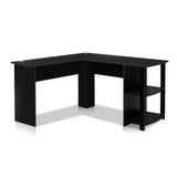 darrahopens Furniture > Office Artiss Office Computer Desk Corner Student Study Table Workstation L-Shape Black