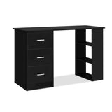 darrahopens Furniture > Office Artiss Office Computer Desk Student Study Table Workstation 3 Drawers 120cm Black