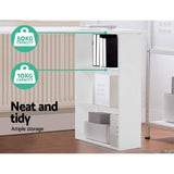 darrahopens Furniture > Office Artiss Office Computer Desk Student Study Table Workstation 3 Drawers Shelf 120cm