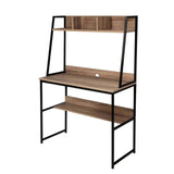 darrahopens Furniture > Office Artiss Office Computer Desk Study Table Workstation Bookshelf Storage Oak
