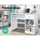 darrahopens Furniture > Office Artiss Office Computer Desk with Storage - White