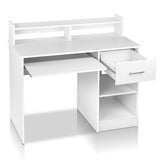 darrahopens Furniture > Office Artiss Office Computer Desk with Storage - White