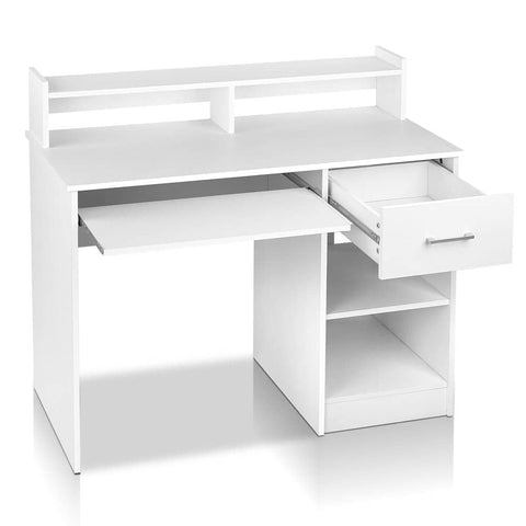 darrahopens Furniture > Office Artiss Office Computer Desk with Storage - White