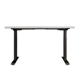 darrahopens Furniture > Office Artiss Standing Desk Adjustable Height Desk Dual Motor Electric Black Frame White Desk Top 140cm