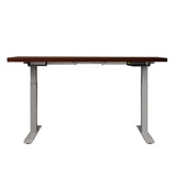 darrahopens Furniture > Office Artiss Standing Desk Adjustable Height Desk Dual Motor Electric Grey Frame Walnut Desk Top 120cm