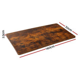 Darrahopens Furniture > Office Artiss Standing Desk Desktop Motorised Electric Sit Stand Table Rustic Brown