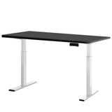 Darrahopens Furniture > Office Artiss Standing Desk Electric Adjustable Sit Stand Desks White Black 140cm