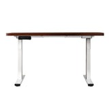 Darrahopens Furniture > Office Artiss Standing Desk Electric Adjustable Sit Stand Desks White Walnut 140cm