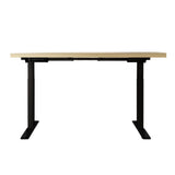 Darrahopens Furniture > Office Artiss Standing Desk Electric Height Adjustable Sit Stand Desks Black Oak 140cm