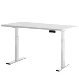 Darrahopens Furniture > Office Artiss Standing Desk Electric Height Adjustable Sit Stand Desks White 140cm