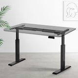 Darrahopens Furniture > Office Artiss Standing Desk Sit Stand Motorised Adjustable Frame Only Black Dual Motor