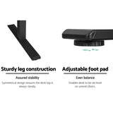 Darrahopens Furniture > Office Artiss Standing Desk Sit Stand Motorised Adjustable Frame Only Black Dual Motor