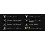 Darrahopens Furniture > Office Artiss Standing Desk Sit Stand Motorised Adjustable Frame Only Black Dual Motor