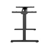 Darrahopens Furniture > Office Artiss Standing Desk Sit Stand Motorised Adjustable Frame Only Black Dual Motor