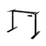 Darrahopens Furniture > Office Artiss Standing Desk Sit Stand Motorised Adjustable Frame Only Dual Motor Black