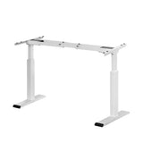 Darrahopens Furniture > Office Artiss Standing Desk Sit Stand Motorised Adjustable Frame Only White Dual Motor