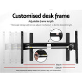 Darrahopens Furniture > Office Artiss Standing Desk Sit Stand Motorised Height Adjustable Frame Only Black
