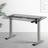 Darrahopens Furniture > Office Artiss Standing Desk Sit Stand Motorised Height Adjustable Frame Only Grey