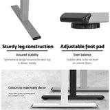 Darrahopens Furniture > Office Artiss Standing Desk Sit Stand Motorised Height Adjustable Frame Only Grey
