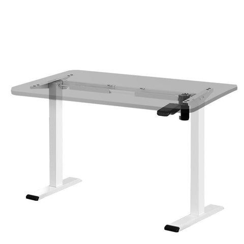 Darrahopens Furniture > Office Artiss Standing Desk Sit Stand Motorised Height Adjustable Frame Only White